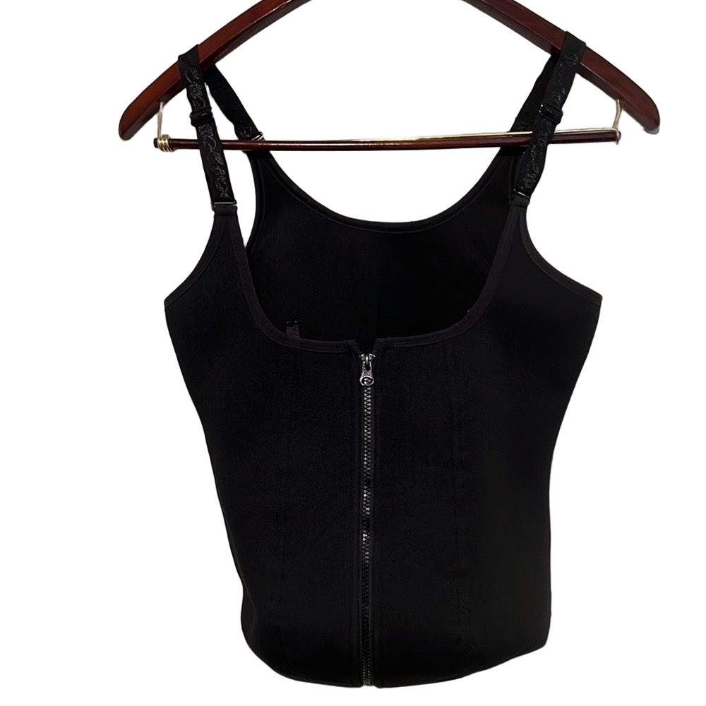 Unknown Brand Black Shapewear with Scoop Neckline and Removable Straps XL